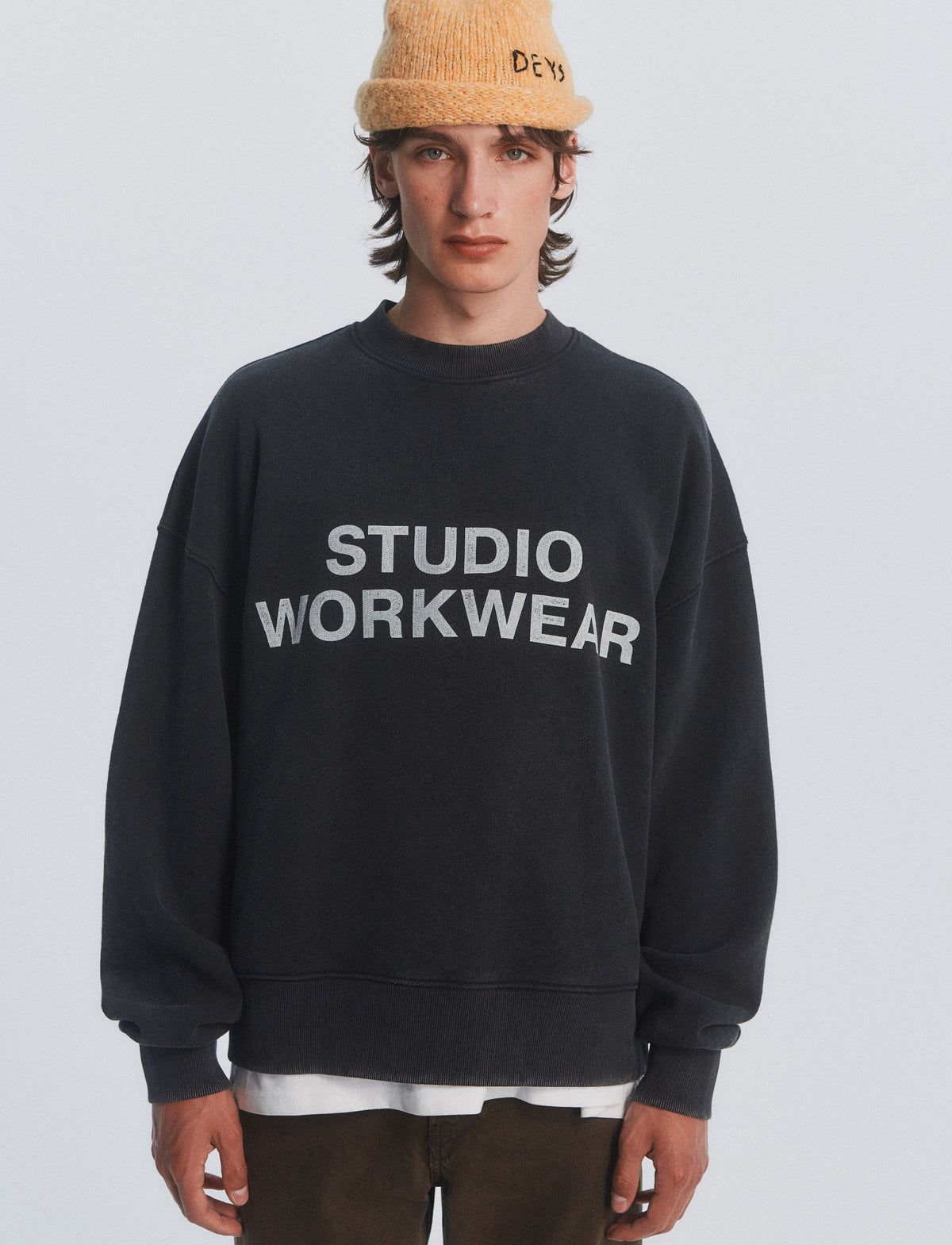Lawndale Crewneck - Washed Black — view 4