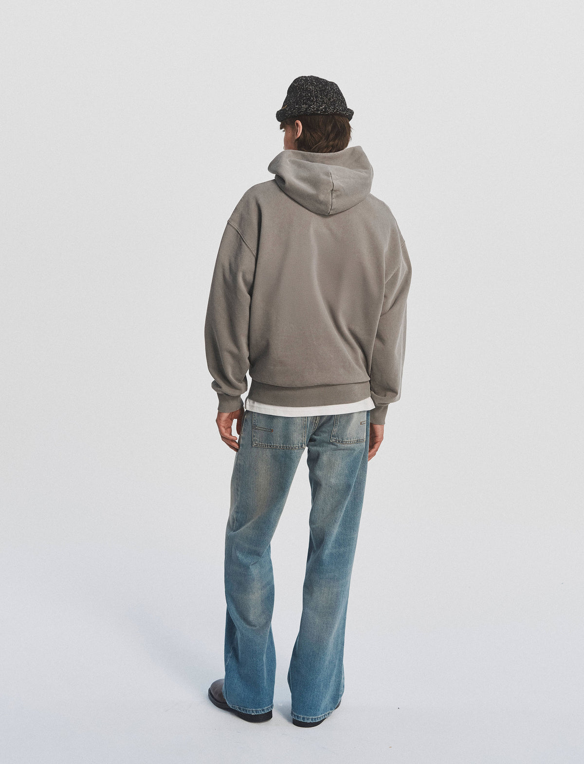 Moreno Hoodie - Washed Grey — view 3