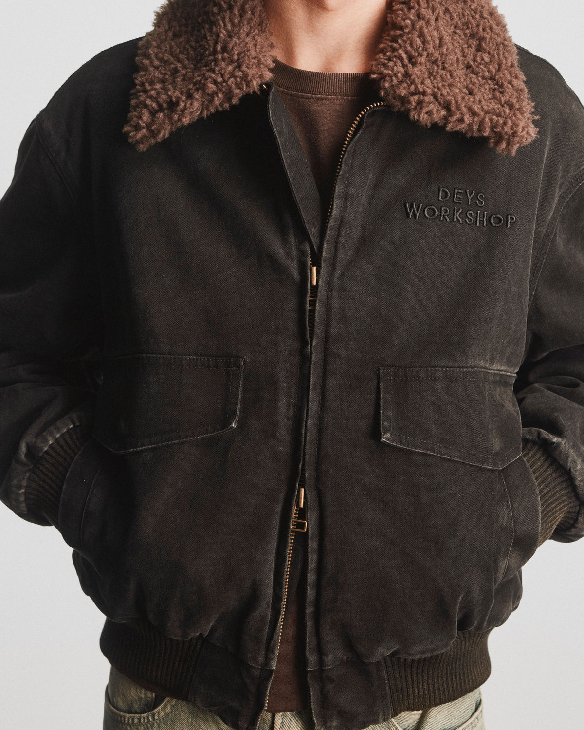 Anaheim Bomber Jacket - Washed Black — view 4