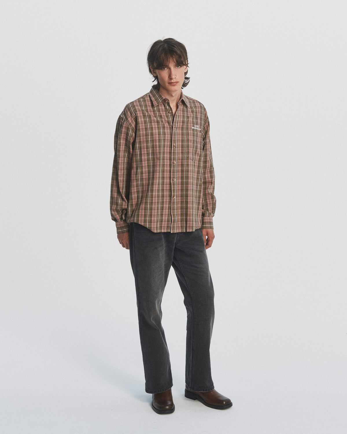 Colton Flannel - Pink Check — view 1