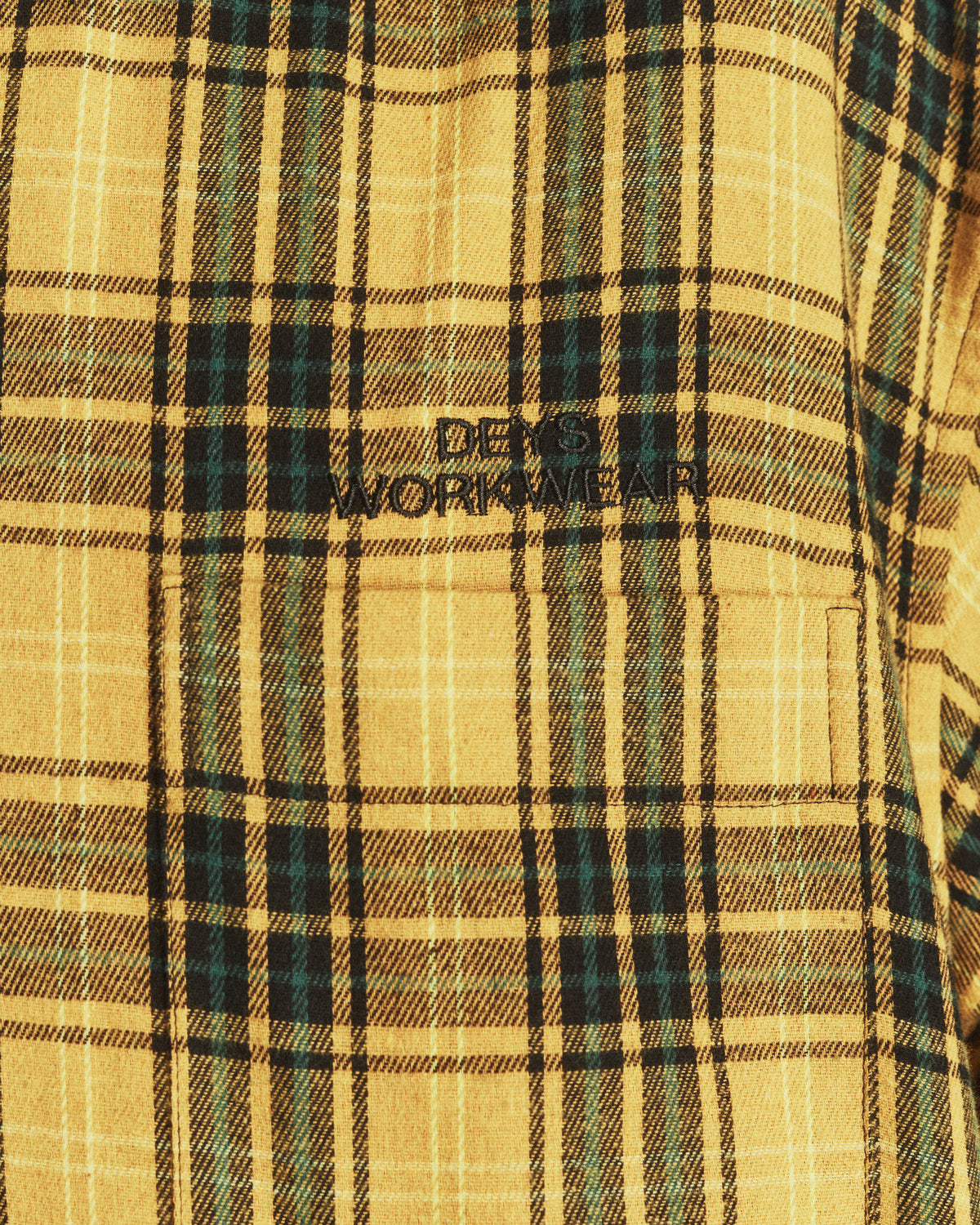 Colton Flannel - Yellow Check detail