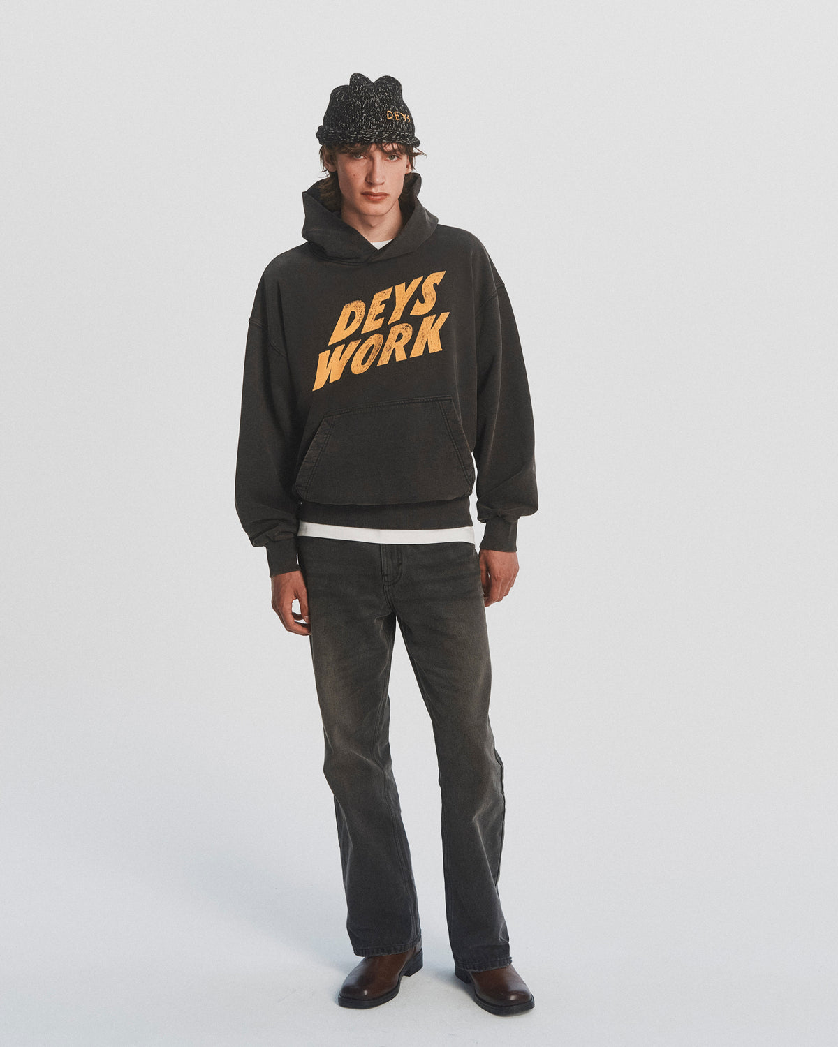 Moreno Hoodie - Washed Black — view 1