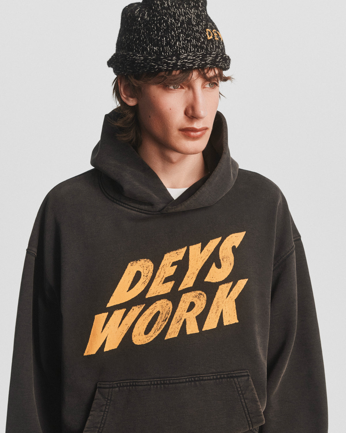 Moreno Hoodie - Washed Black — view 4