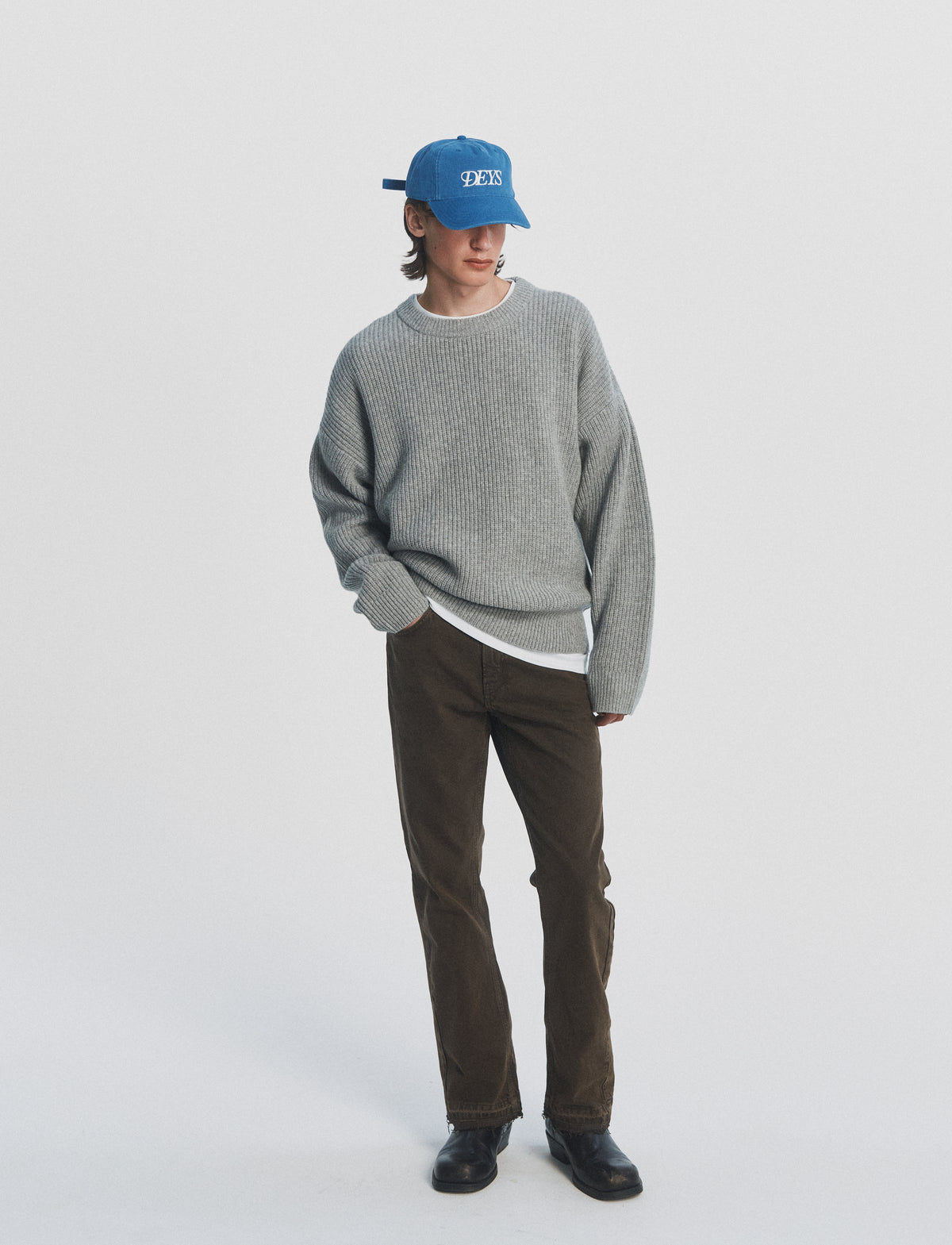 Montebello Wool Crewneck - Grey — view 1