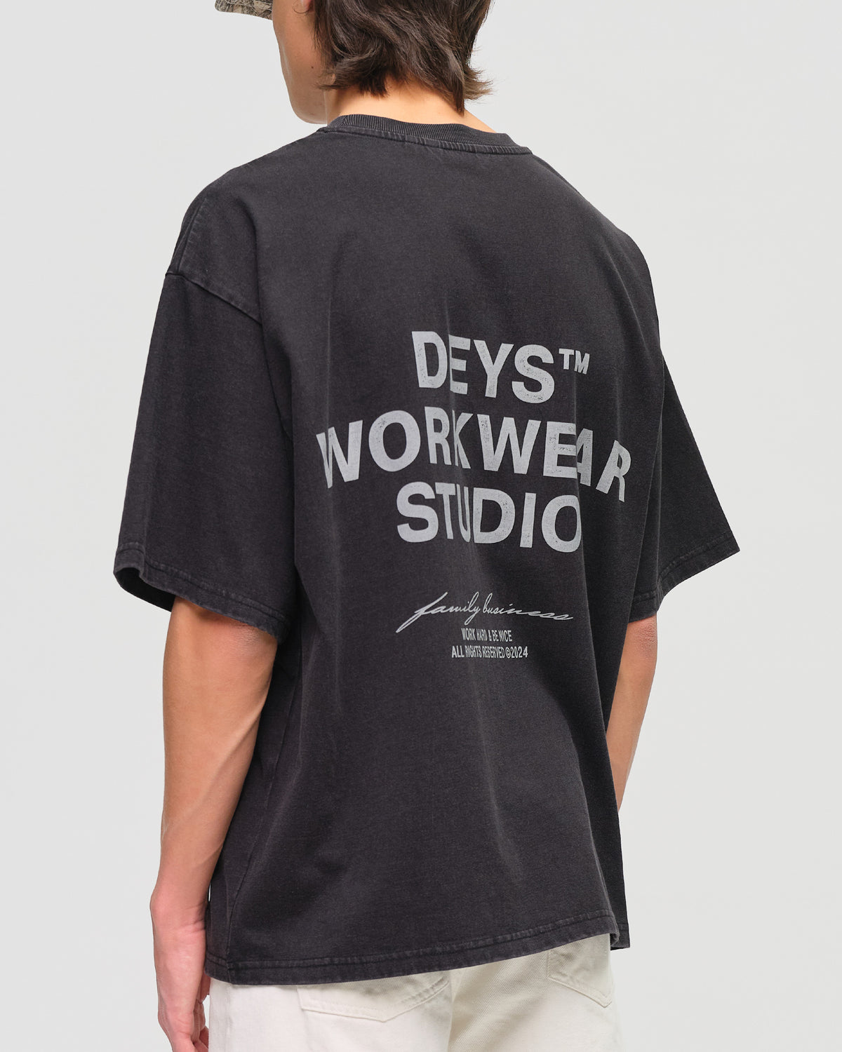 Hillside Tee - Washed Black — view 4