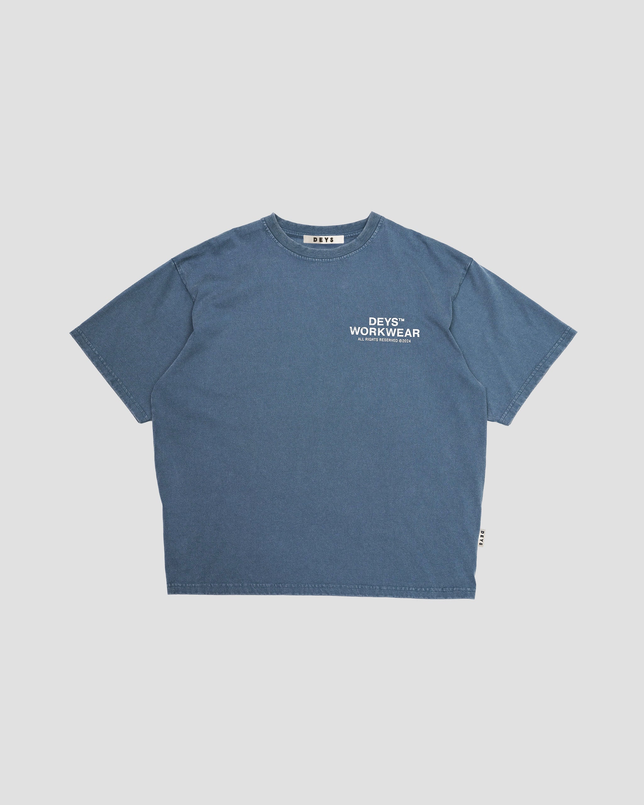 Hillside Tee - Washed Blue
