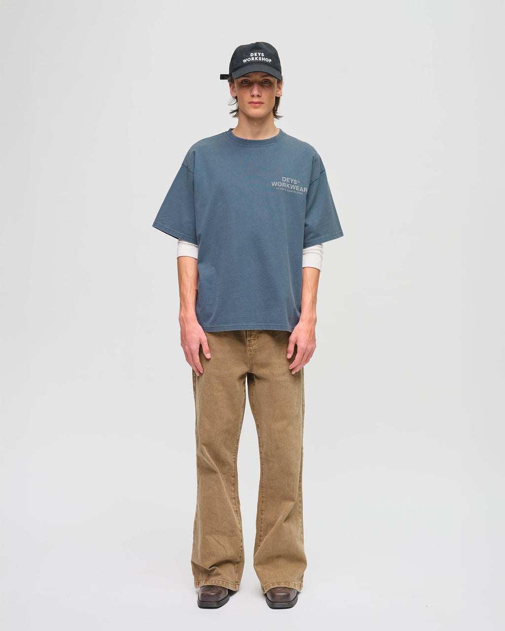 Hillside Tee - Washed Blue