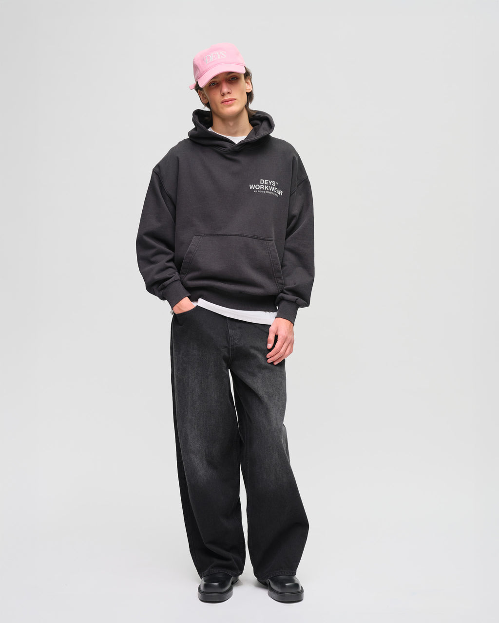 Hillside Hoodie - Washed Black