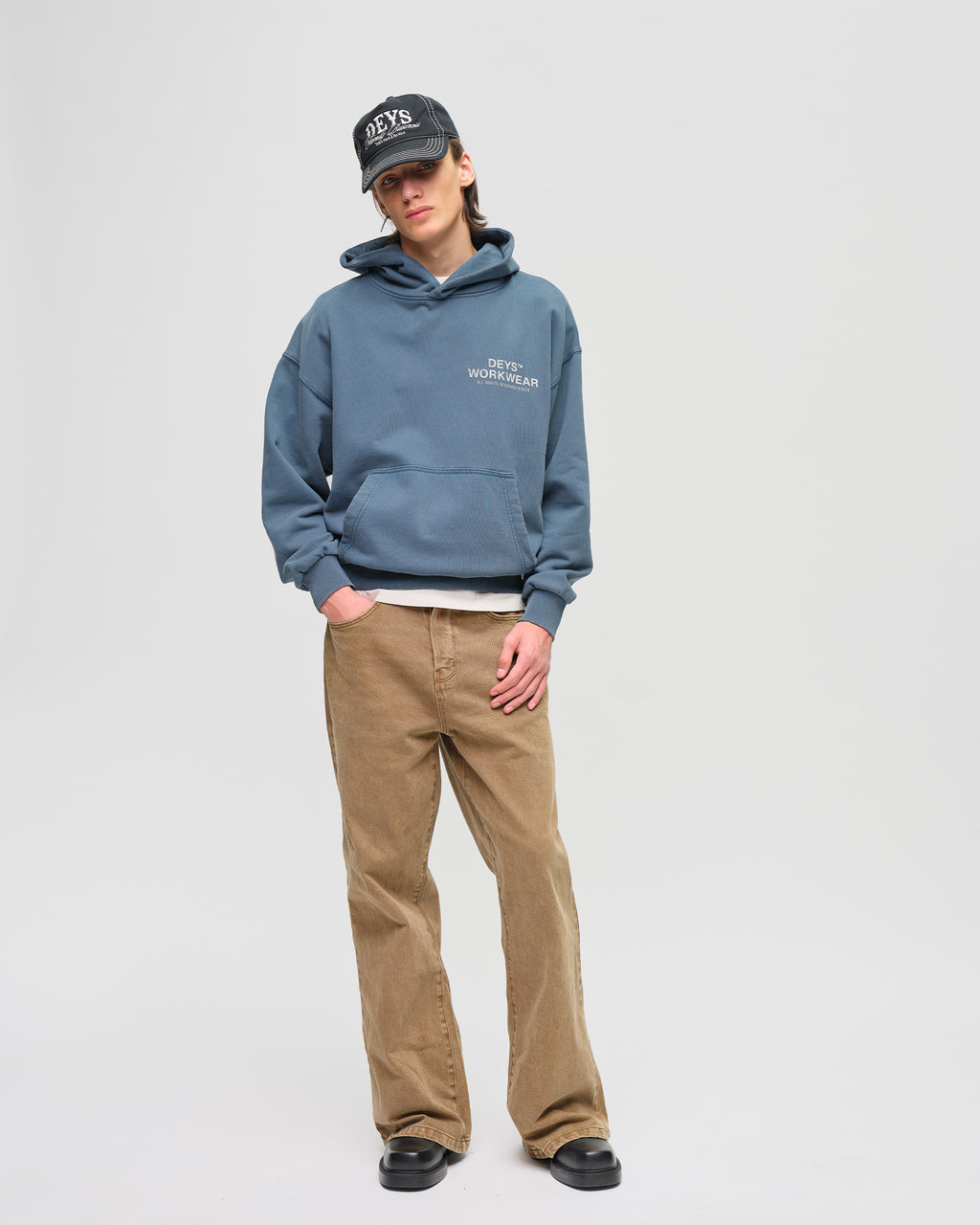 Hillside Hoodie - Washed Blue