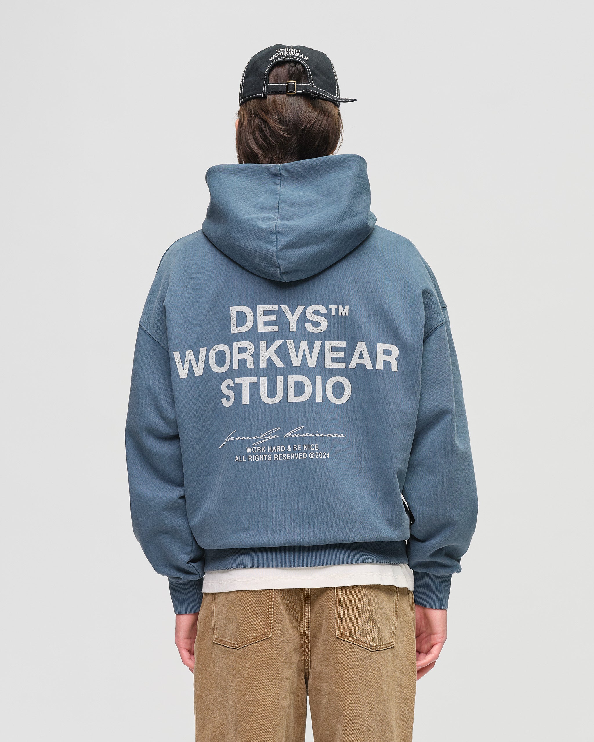 Hillside Hoodie - Washed Blue