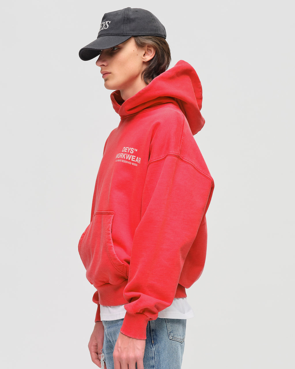 Hillside Hoodie - Washed Red
