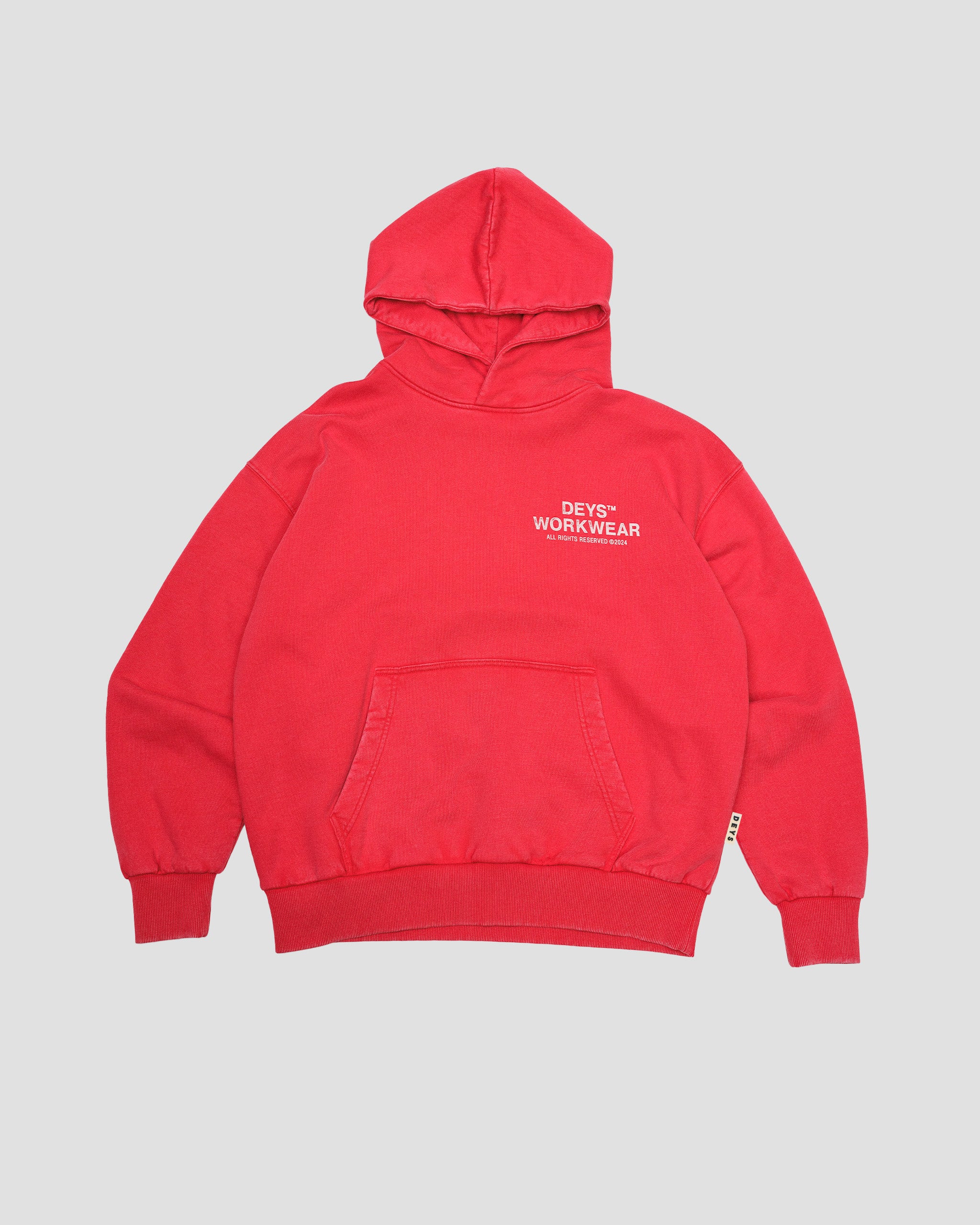 Hillside Hoodie - Washed Red