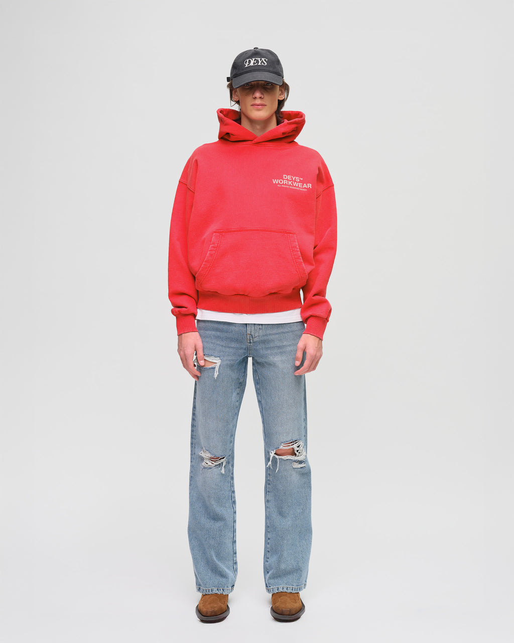 Hillside Hoodie - Washed Red