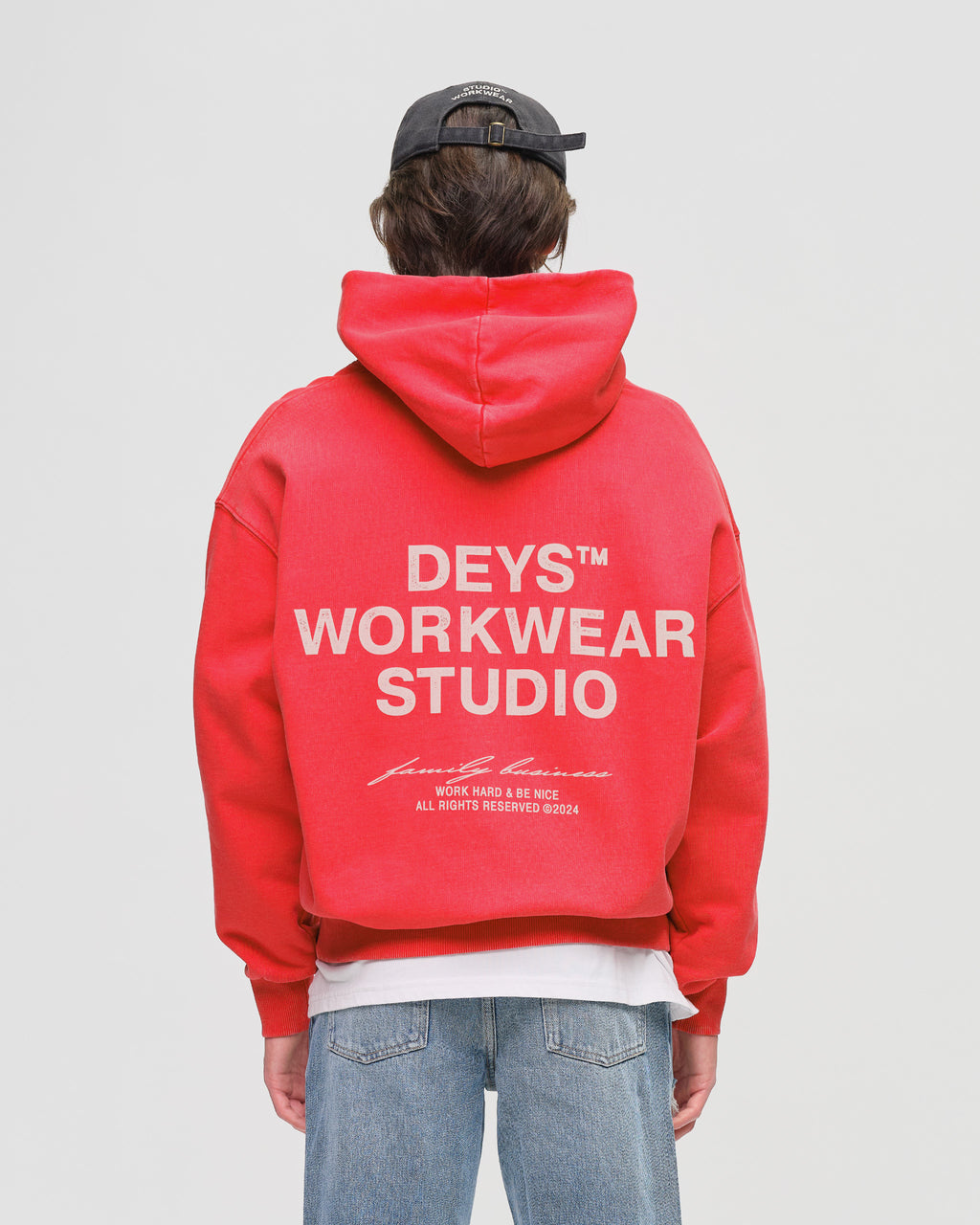 Hillside Hoodie - Washed Red