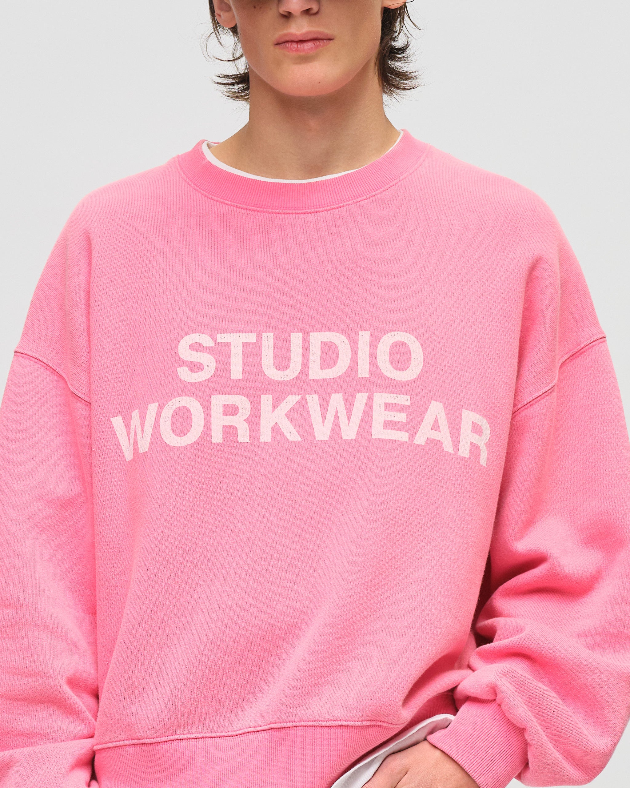Lawndale Crewneck - Washed Pink