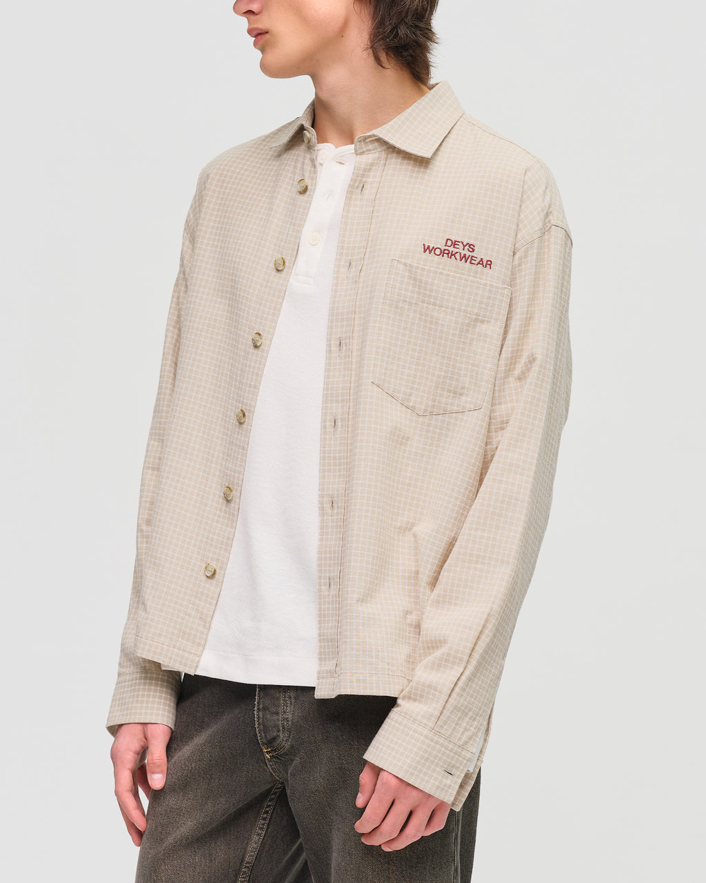 Bellflower Shirt - Beige Check