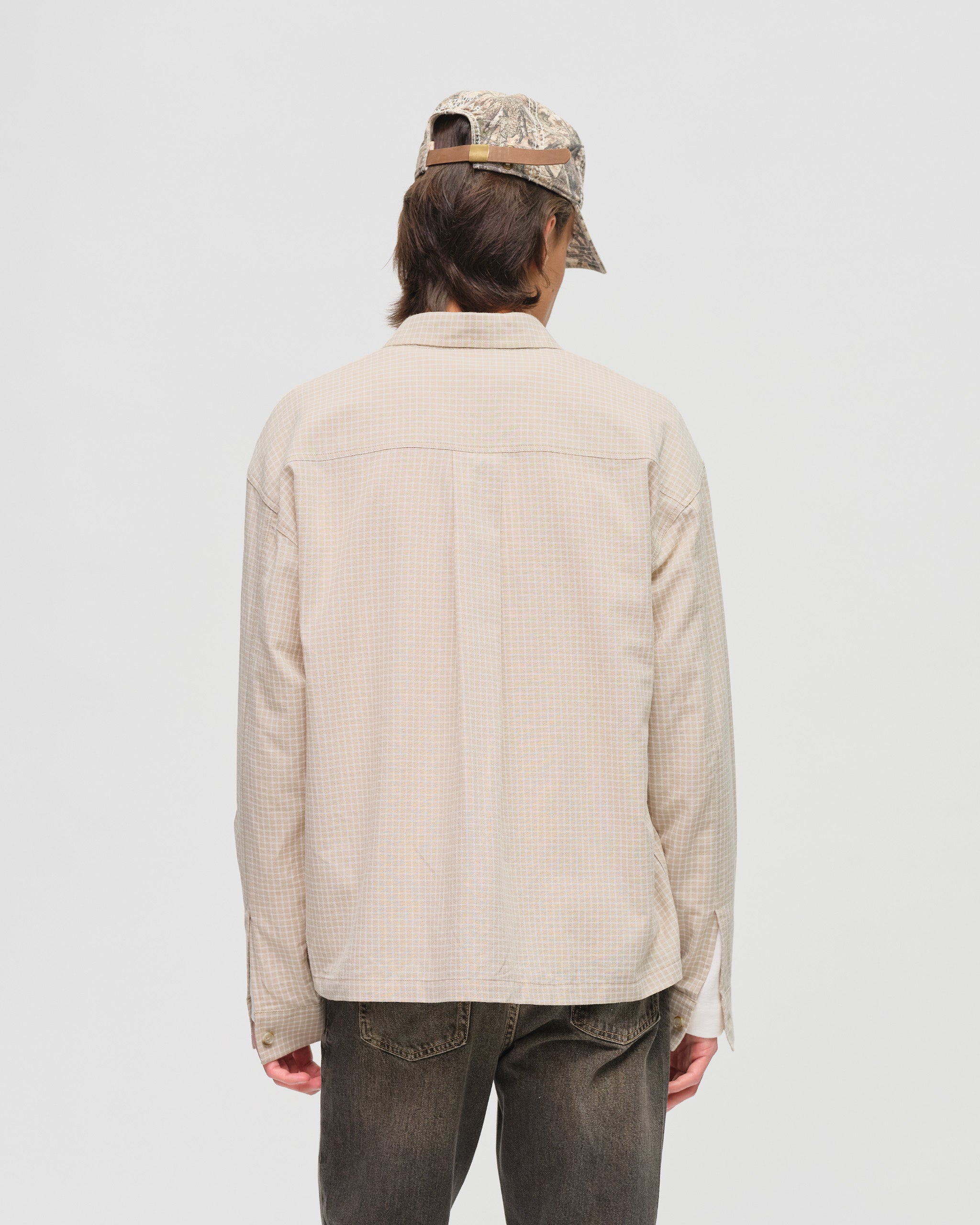 Bellflower Shirt - Beige Check