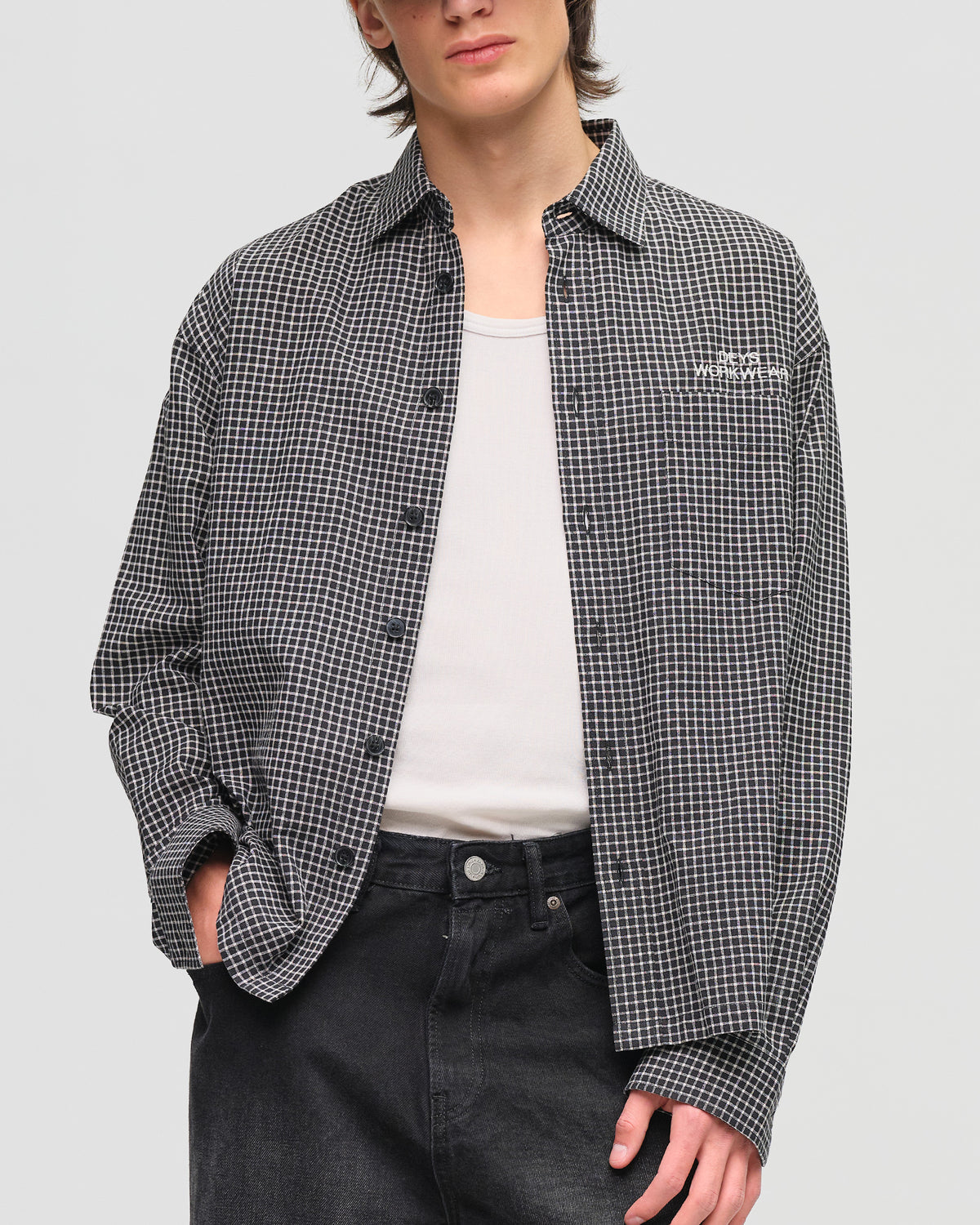 Bellflower Shirt - Black Check — view 4