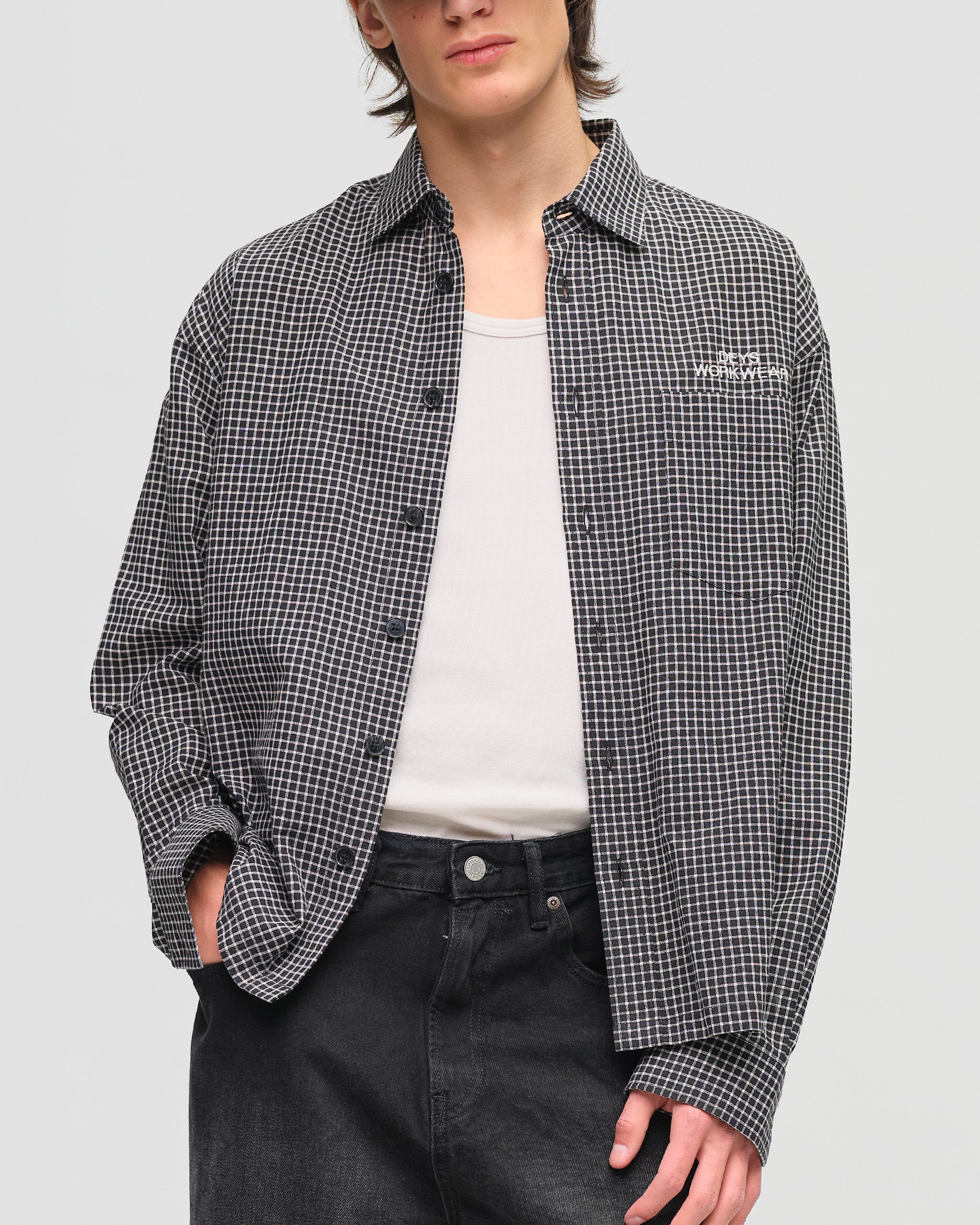 Bellflower Shirt - Black Check