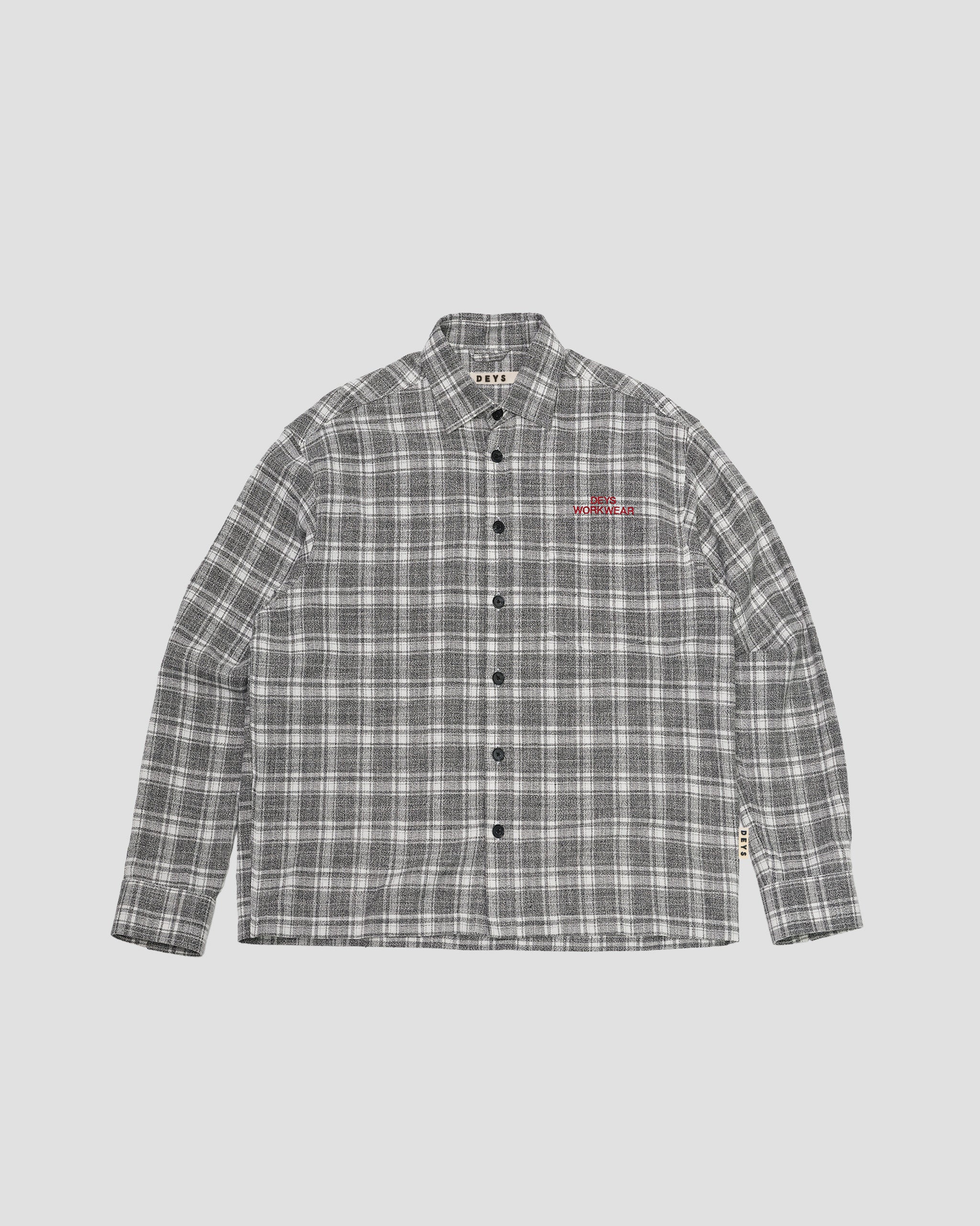 Bellflower Spring Flannel - Charcoal Check