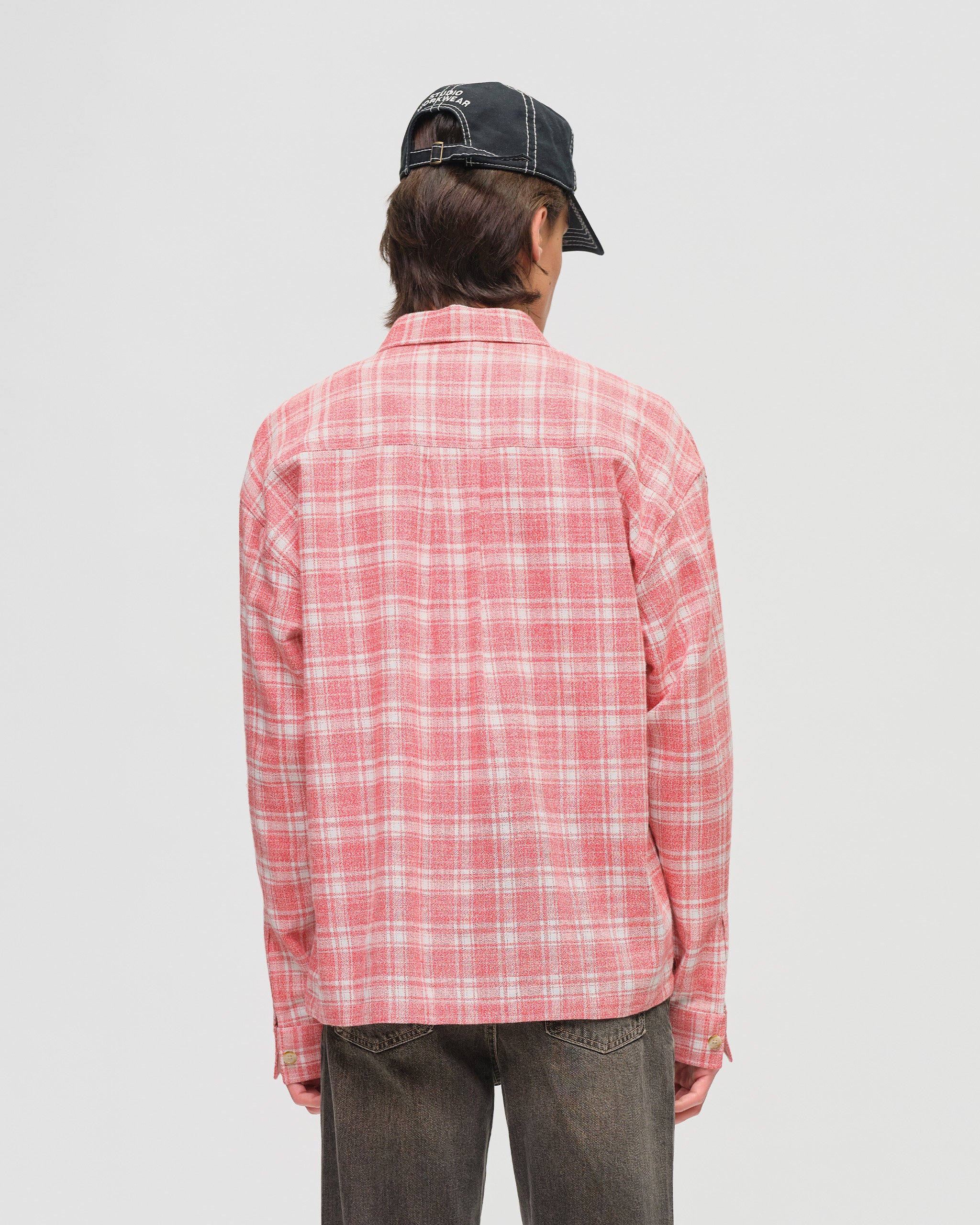 Bellflower Spring Flannel - Red Check