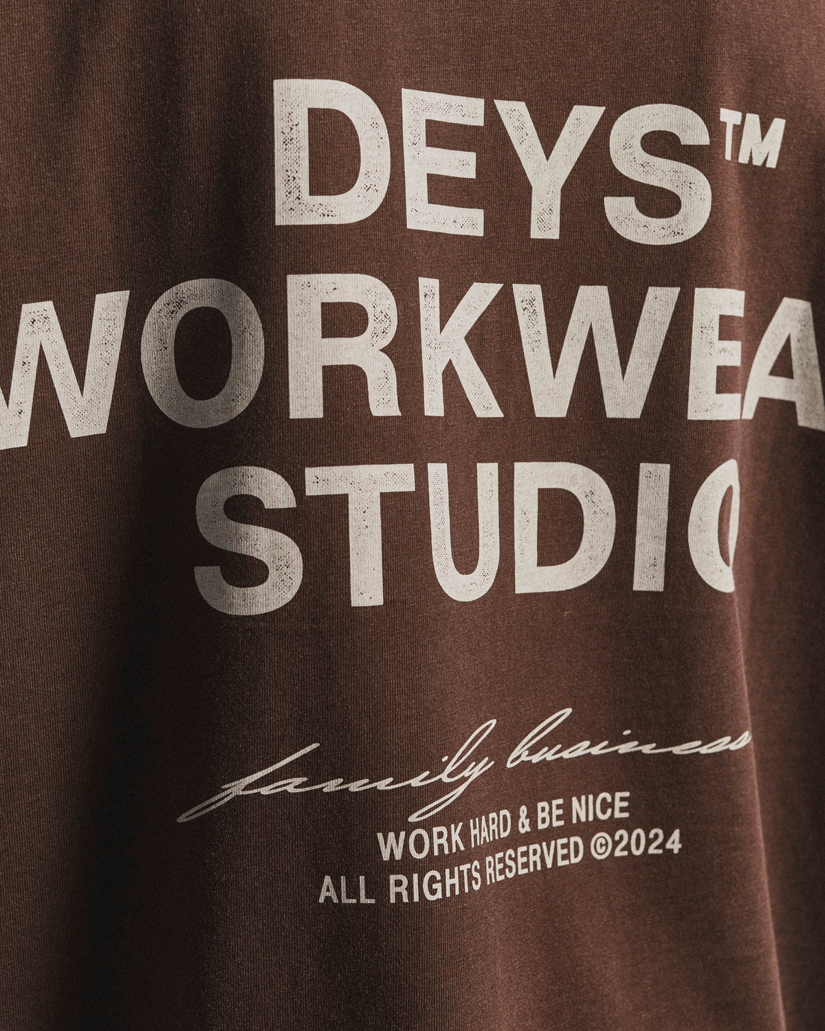 Hillside Tee - Washed Black detail