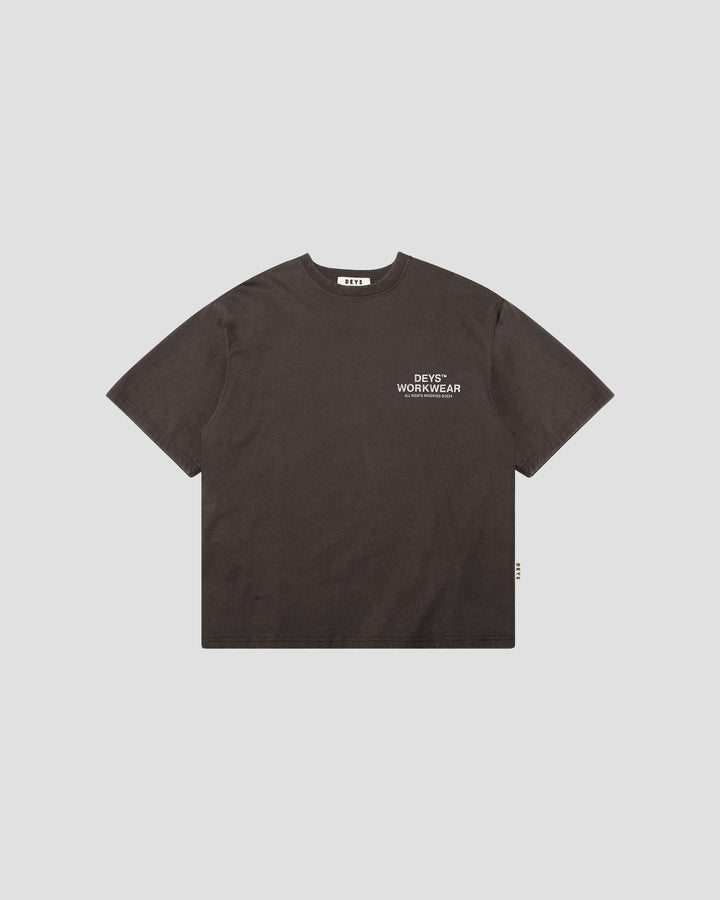 Hillside Tee - Washed Brown