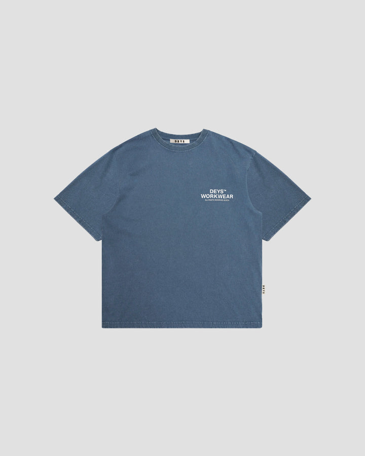 Hillside Tee - Washed Blue