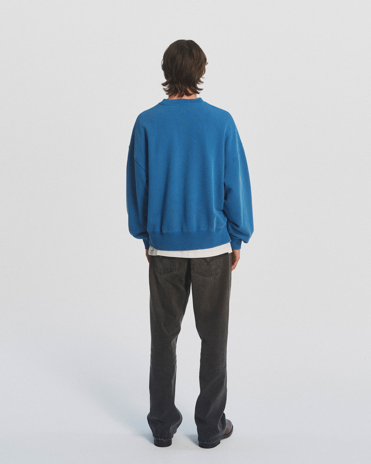 Lawndale Crewneck - Washed Blue — view 3