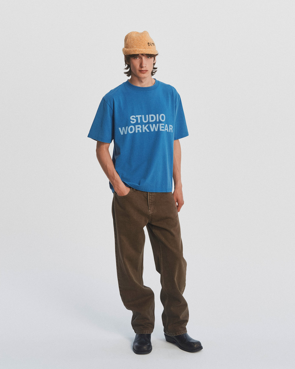 Lawndale Tee - Washed Blue — view 1