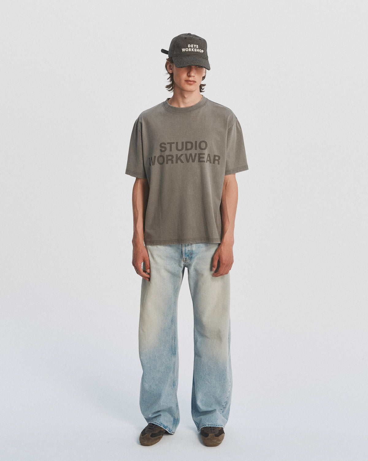 Lawndale Tee - Washed Grey — view 1