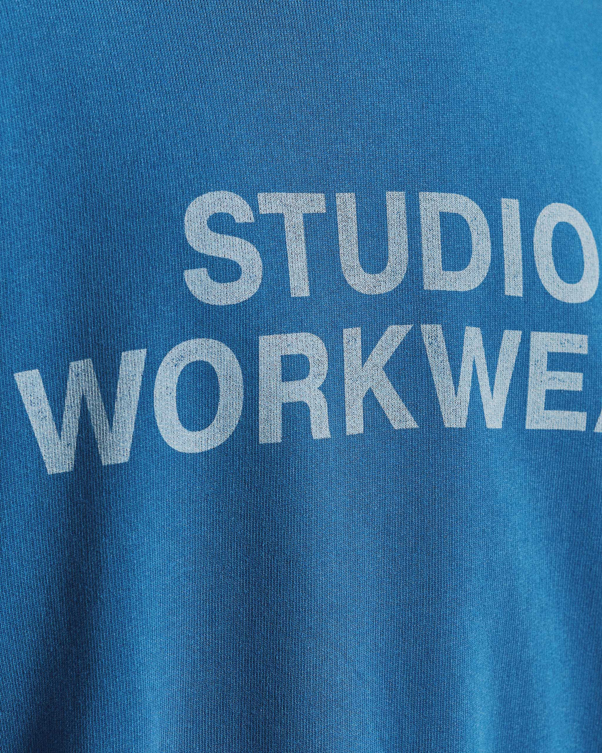 Lawndale Crewneck - Washed Blue detail