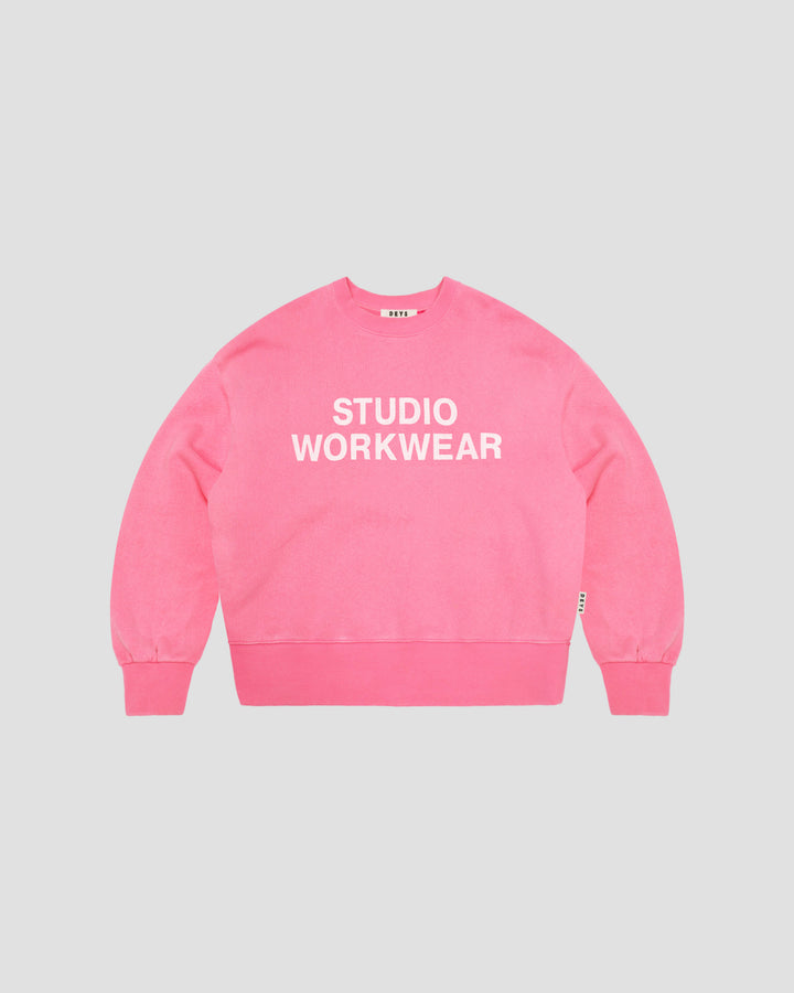 Lawndale Crewneck - Washed Pink