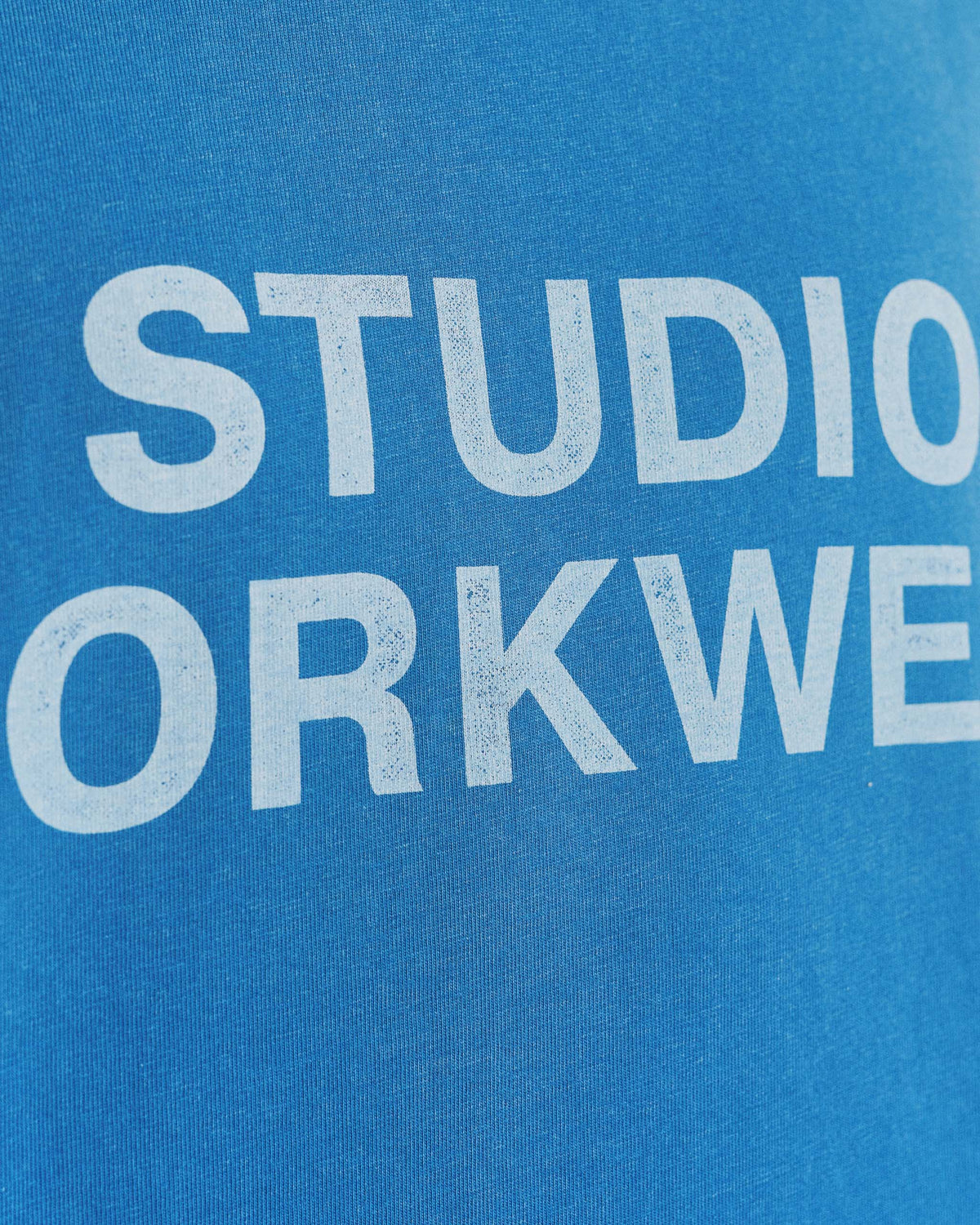 Lawndale Tee - Washed Blue detail