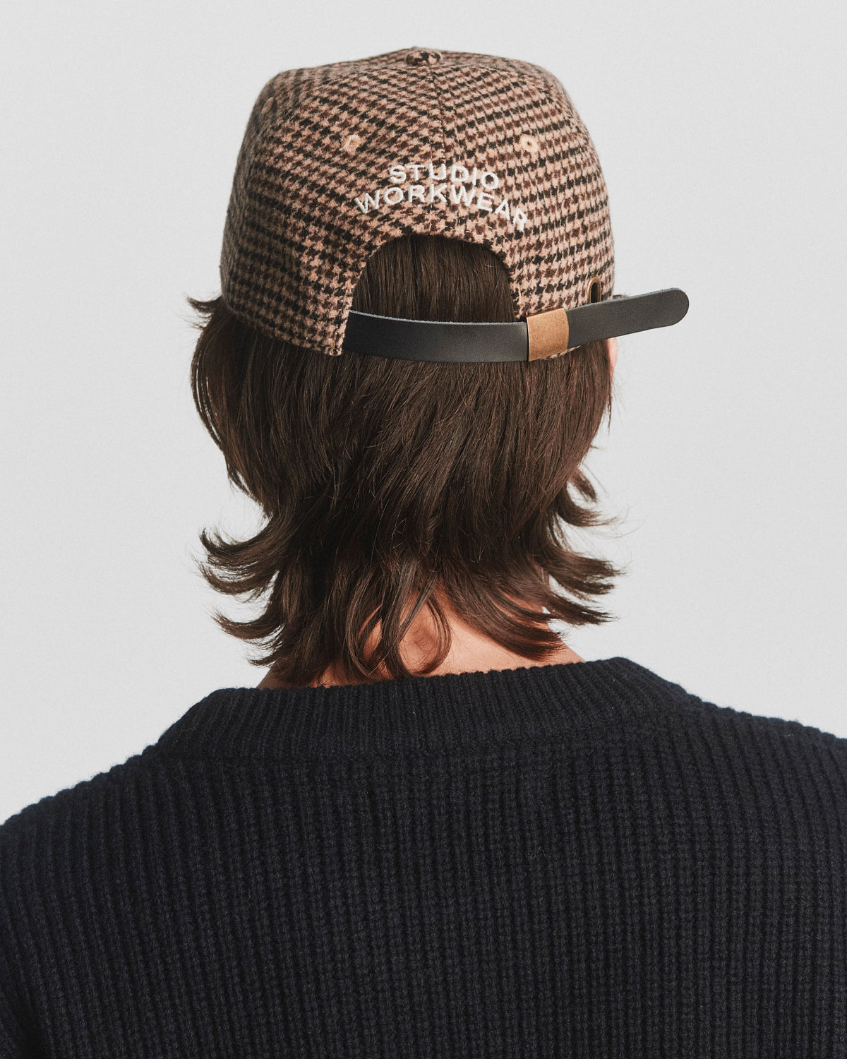 Malloy Dad Cap - Brown Check — view 4