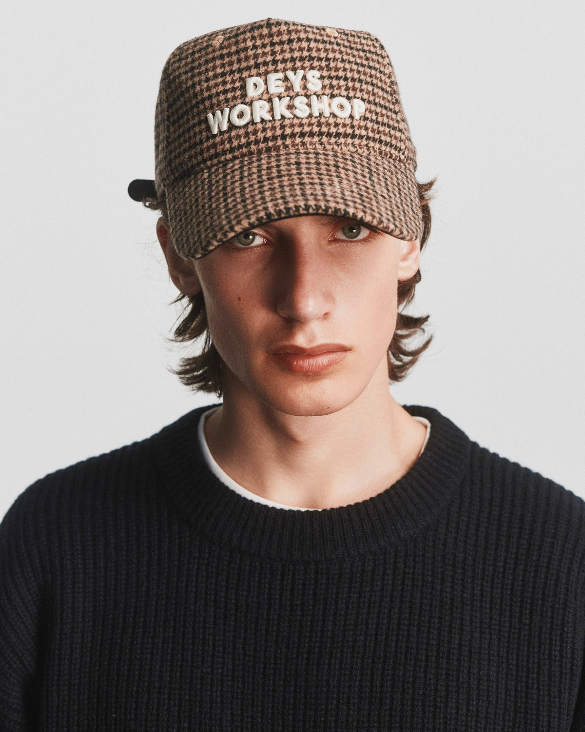 Malloy Dad Cap - Brown Check — view 1