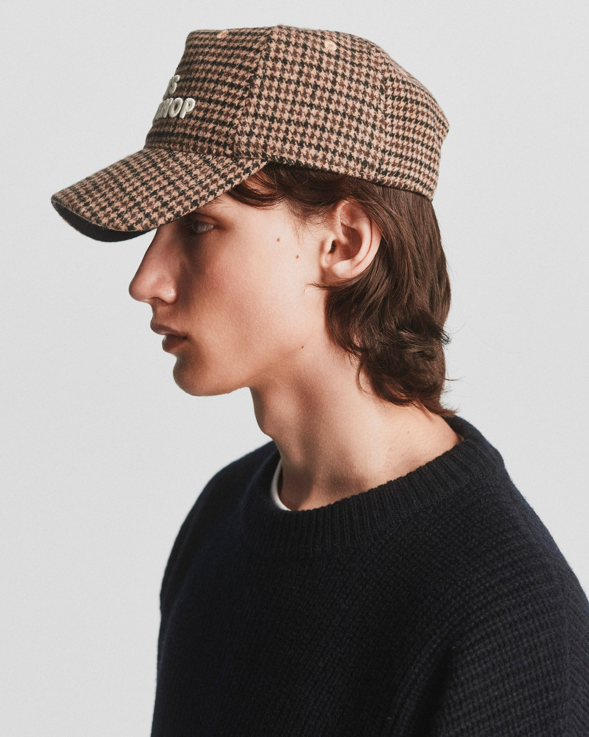 Malloy Dad Cap - Brown Check — view 3