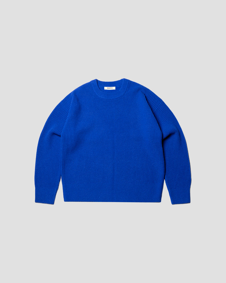 Montebello Wool Crewneck - Blue
