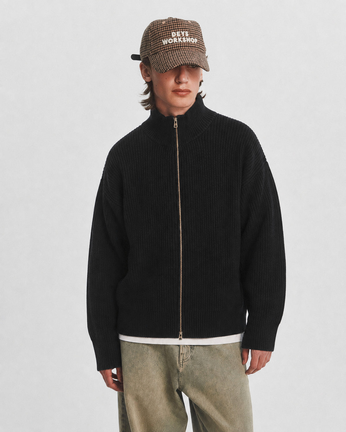 Montebello Wool Zip-through - Black — view 4