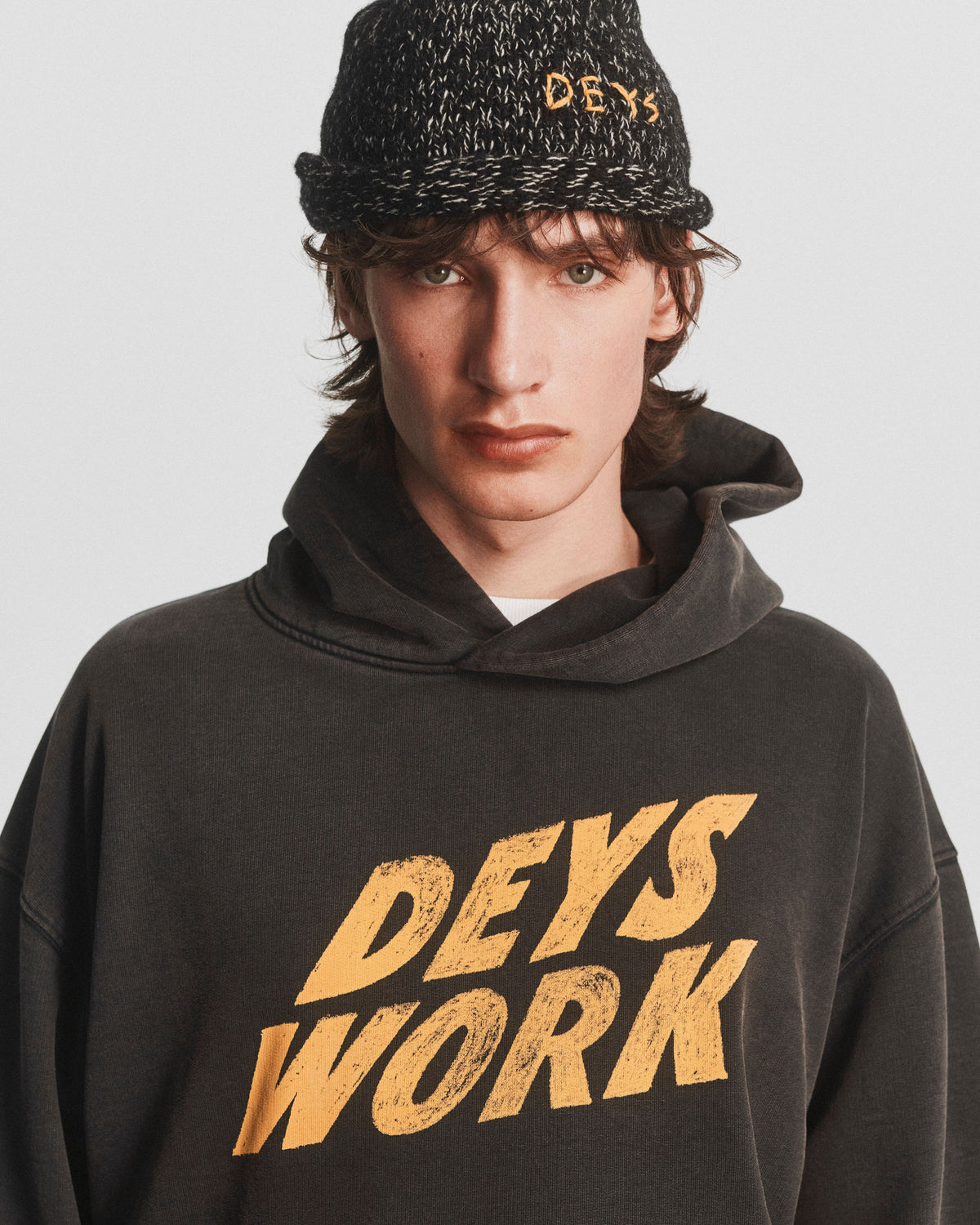 Moreno Hoodie - Washed Black detail