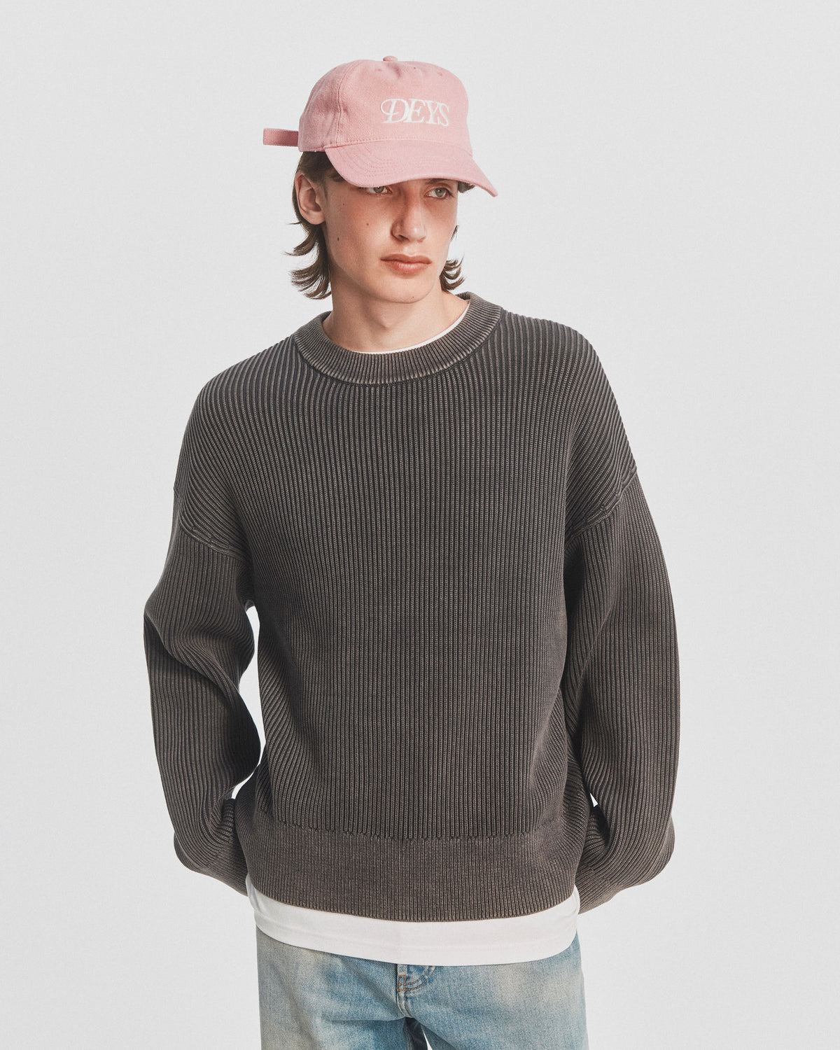 Pasadena Crewneck - Washed Black — view 4