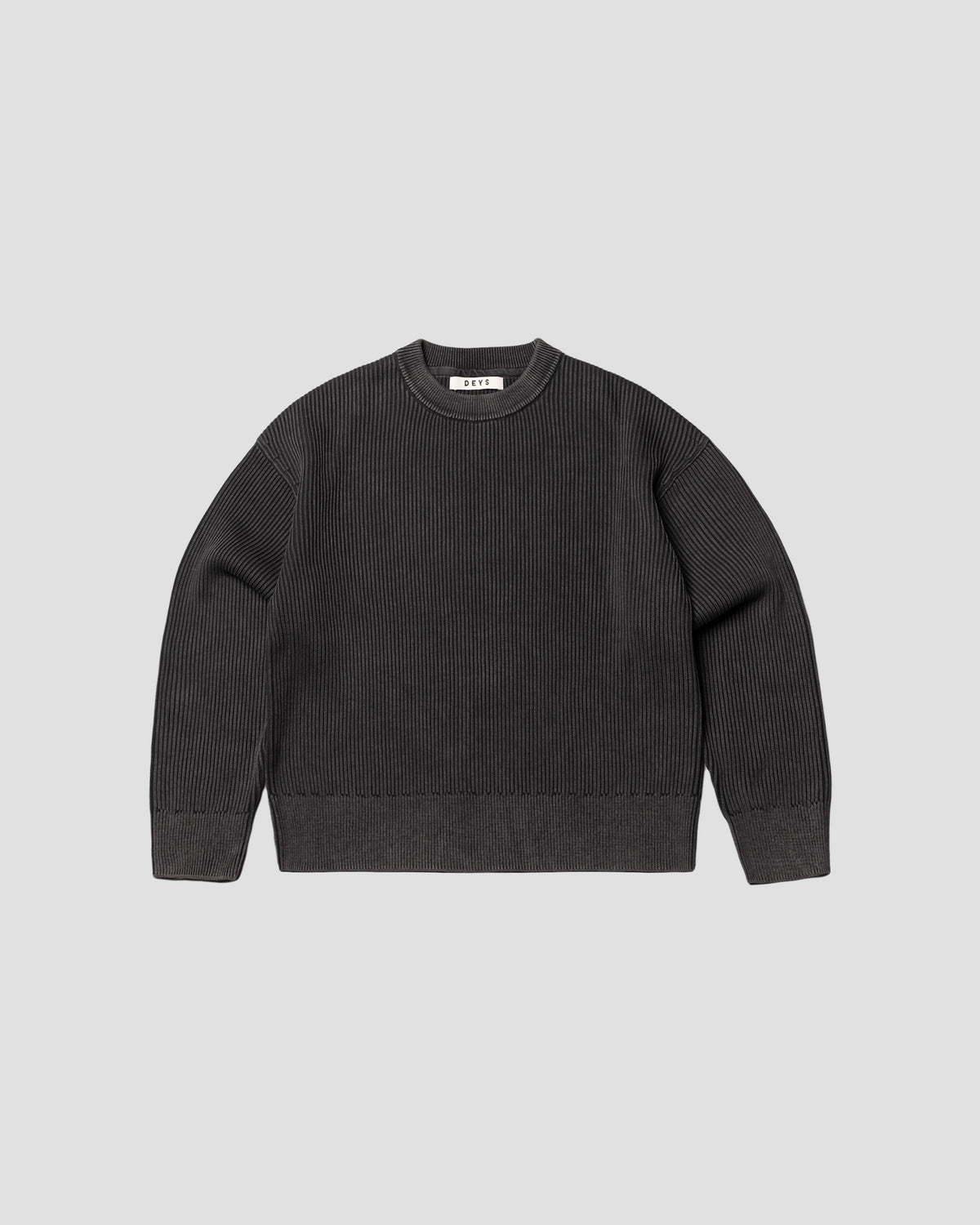 Pasadena Crewneck - Washed Black — view 2