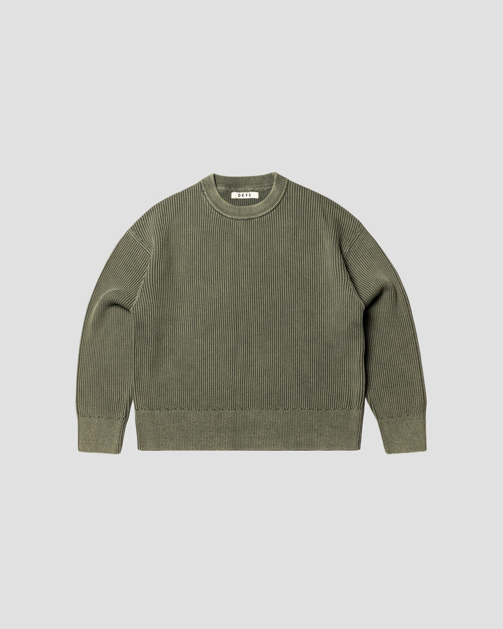 Pasadena Crewneck - Washed Green
