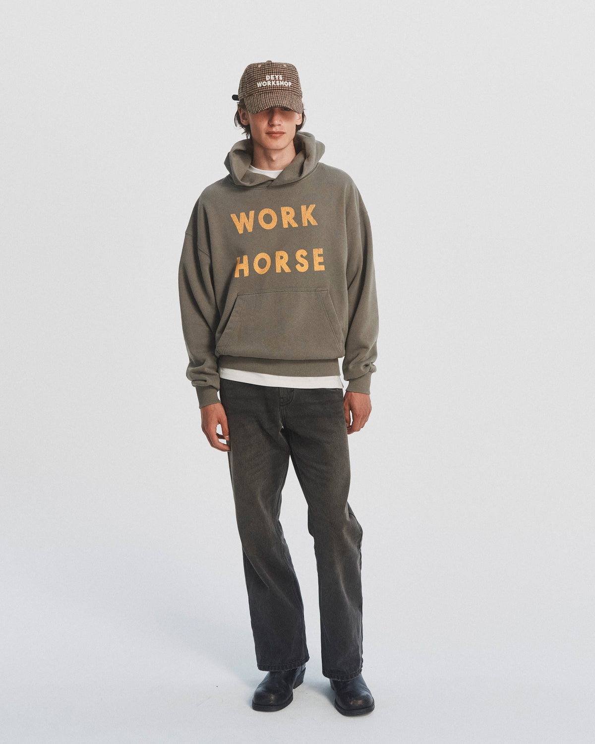 Pomona Hoodie - Washed Grey — view 1