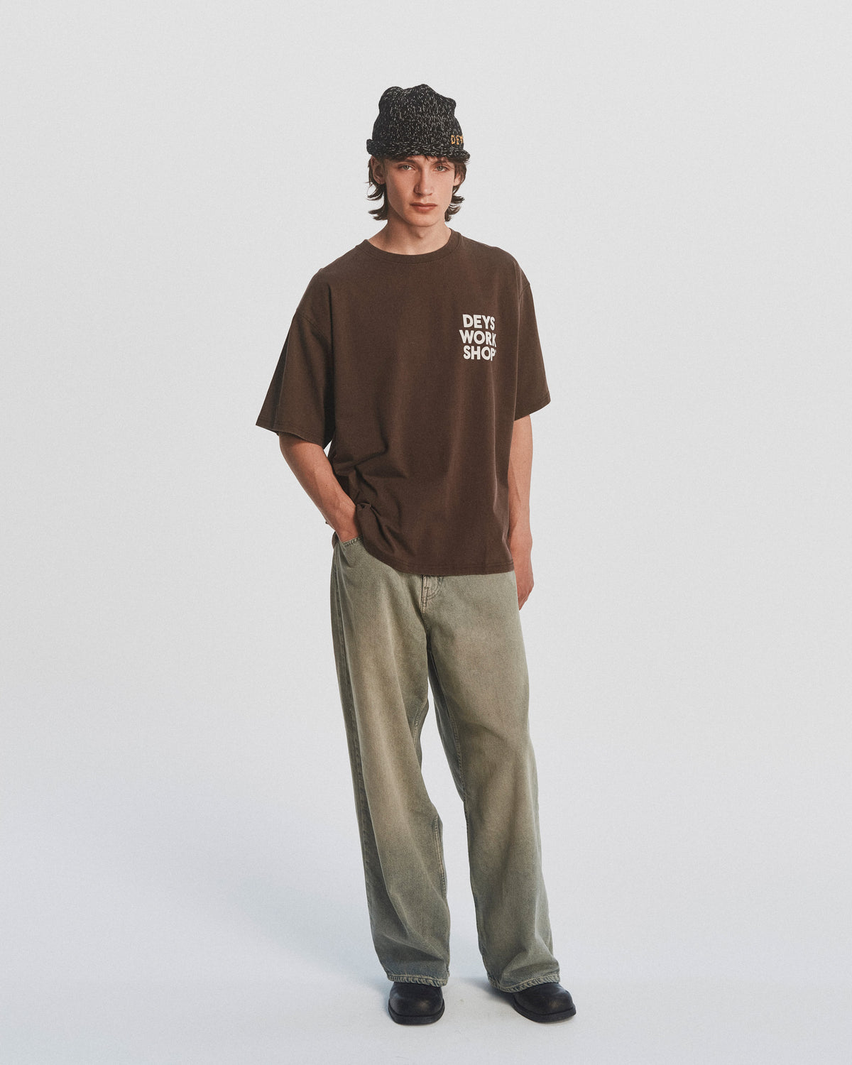 Ventura Tee - Washed Brown — view 1